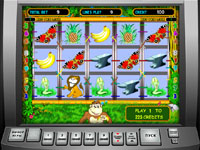 Играть бесплатно без регистрации на Игровом автомате Гаминатор Crazy monkey (Обезьянки, Обезьяны)